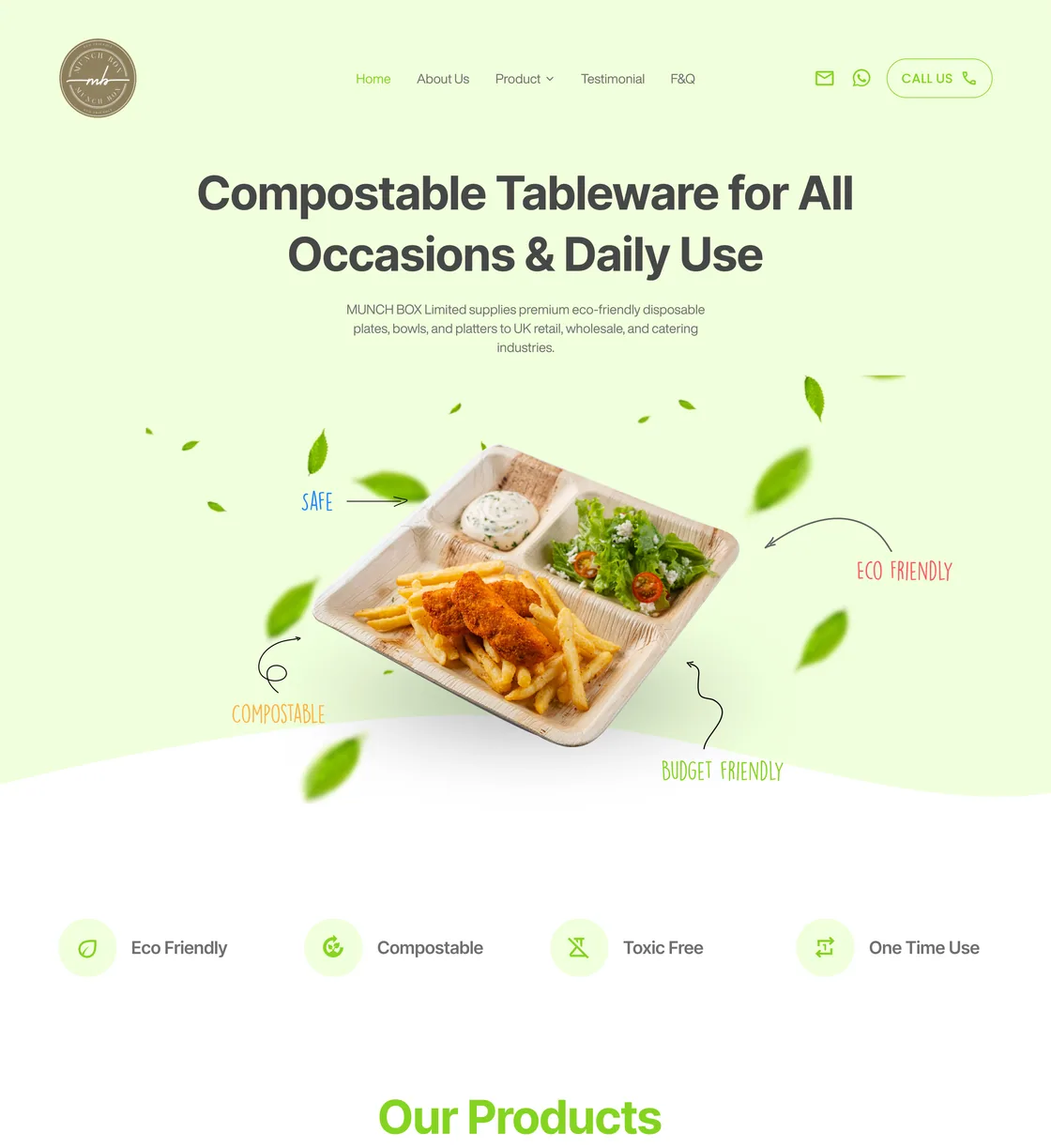 Munch Box website